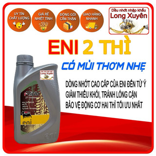 Nhớt ENI nhớt pha xe 2 thì mùi dâu thơm nhẹ 1 Lít