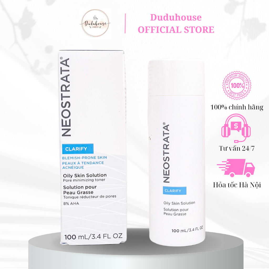 Tẩy da chết hóa học Neostrata AHA 8% Oily Skin Solution Lotion 100ml Duduhouse