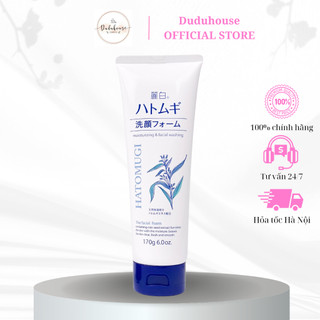 Sữa rửa mặt Hatomugi Cleansing Foam hạt Ý Dĩ Dưỡng ẩm Trắng sáng da 170g Duduhouse
