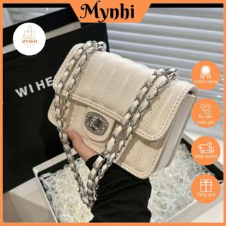 Túi xách nữ đeo chéo túi kẹp nách nữ da dập nổi khoá đá sang chảnh SMN687