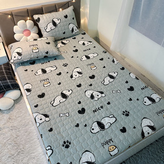 Bộ Ga Chun Cotton Poly Trần bông dày dặn nhiều màu sắc