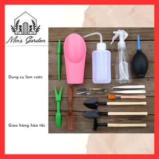 Combo Bộ Dụng Cụ Phụ Kiện Làm Vườn Trồng Cây Trồng Hoa Đáp Ứng Đầy Đủ Nhu Cầu Làm Vườn