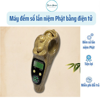 Máy Bấm Đếm Số Niệm Phật, Máy Đếm Số Niệm Phật, Tràng Hạt Điện Tử Niệm Phật Kí Số - Màn Led Nét Rõ
