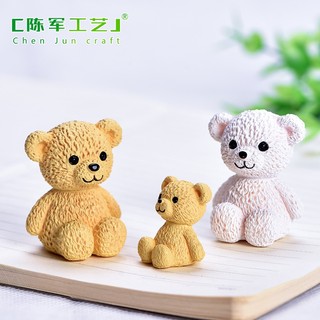 Phụ kiện tiểu cảnh Gấu bông, mô hình trang trí tiểu cảnh, sen đá, terrarium