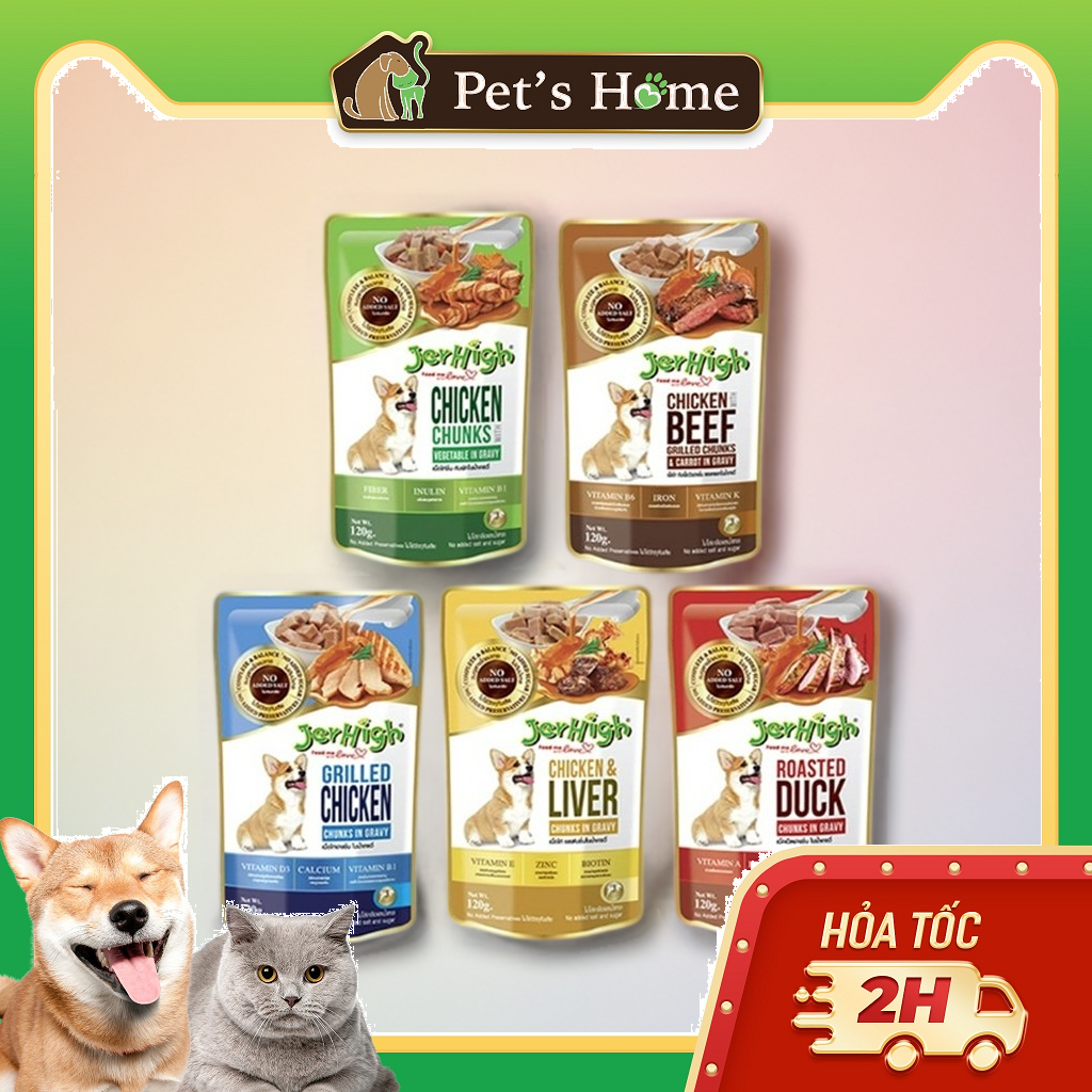 Pate Jerhigh cho chó gói 120g