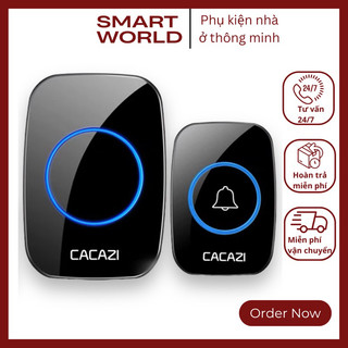 [Hỏa Tốc TPHCM] Chuông Cửa Không Dây Cacazi Cưc Tốt Chống Nước-36 Kiểu Nhạc Chuông Cách Xa 300m