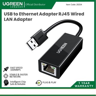 BỘ CHUYỂN ĐỔI USB SANG ETHERNET BỘ CHUYỂN ĐỔI MẠNG LAN CÓ DÂY RJ45UGREEN CR110 - 20254-20253