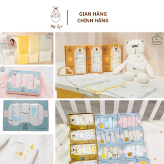 Set 2 - set 5 khăn sữa sợi tre lụa, set khăn tắm la pomme
