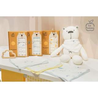 Set 5 Khăn sữa sợi tre 2 lớp La Pomme cao cấp ( 30x30cm), lapomme khăn sữa sơ sinh Chính hãng Việt Nam
