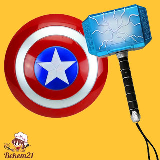 Búa Sấm Sét Thor và Khiên Anh Hùng Set đồ hoá trang siêu anh hùng Thần Sấm Thor dành cho trẻ em