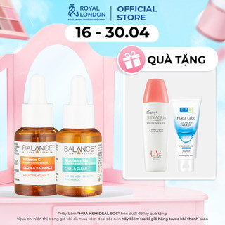 Combo serum ngừa mụn, giảm thâm và làm sáng da Balance Vitamin C và Niacinamide Serum 30ml/chai