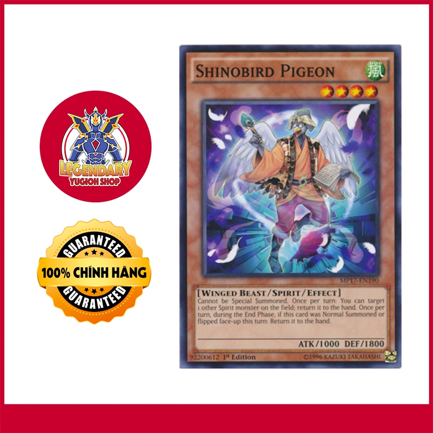 [Thẻ Bài Yugioh Chính Hãng] Shinobird Pigeon