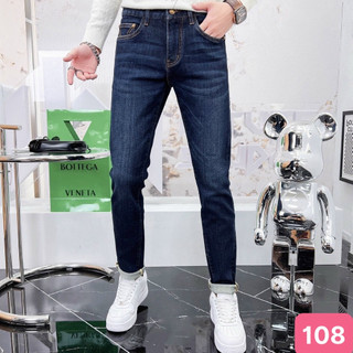 Quần jean nam xanh đậm không rách gối chất bò cao cấp co dãn 4 chiều form skinnny Havado Q99 mẫu hot