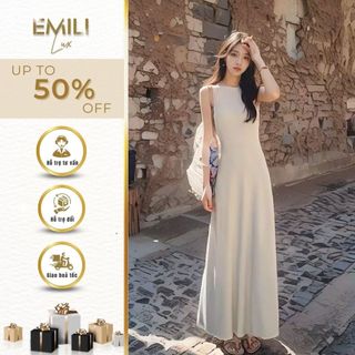 Đầm body dáng suông không tay Emili đầm body đi tiệc kiểu xinh 