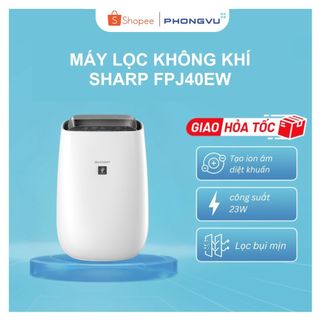 Máy lọc không khi sharp fp-j40e-w - bảo hành 12 tháng