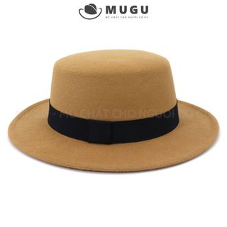 Mũ Boater Thời Trang Nữ TN02 - Nón Vintage Chụp Ảnh Chất Nỉ Cao Cấp | MUGU