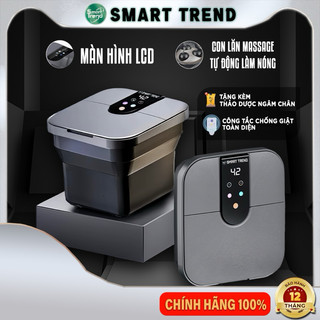 Bồn ngâm chân, Chậu ngâm chân massage chân gấp gọn cao cấp, tự động làm nóng, chống giật chính hãng SMART TREND