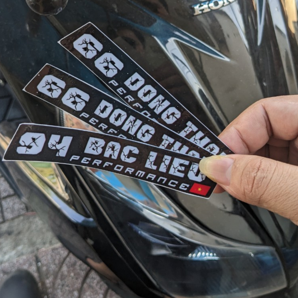 Tem Performance 63 Tỉnh Thành Dán Xe