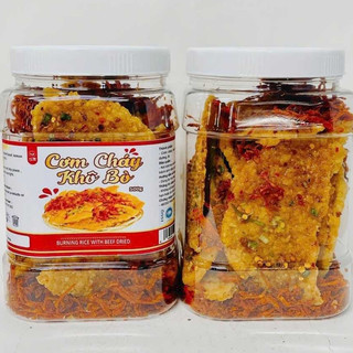 Cơm cháy lắc khô bò - giòn ngon - ăn vặt