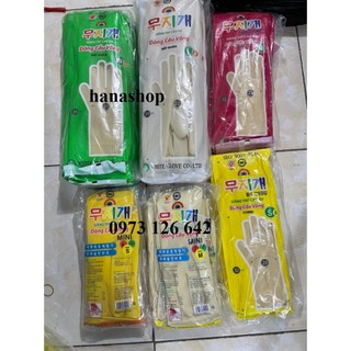 Găng tay cao su rửa chén, rửa bát đủ size, găng tay Hợp Thành, găng tay Đông Cầu Vồng, găng tay Sắc Cầu Vồng