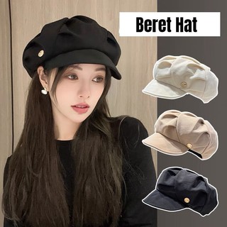Mũ nồi beret thời trang có dây rút điều chỉnh độ rộng, nón nồi beret phong cách Hàn Quốc
