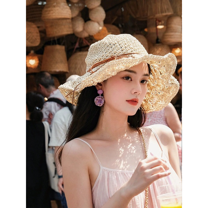 Mũ cói đi biển( cói móc)