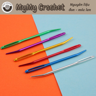 Cặp kim khâu len, thú len đầu cong SKC