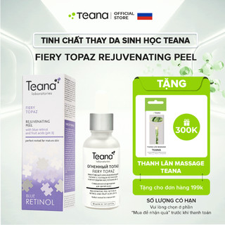Tẩy da chết Teana Blue Retinol Fiery Topaz Rejuvenating peel cho da căng bóng, láng mịn, giảm mụn - 30ml