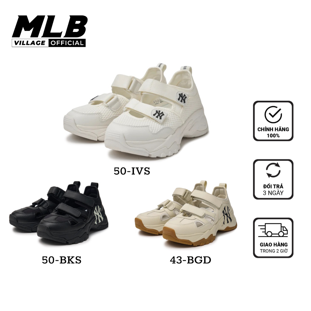 Dép MLB chính hãng - Dép MLB Big Ball Chunky Mask Mary Jane 2024 3ASDBCM43