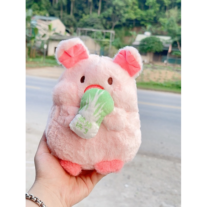 Gấu bông heo ôm cải thảo