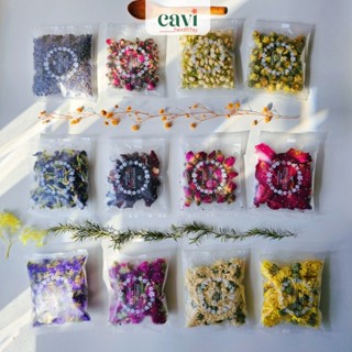 [25 LOẠI] Hoa Khô Thảo Mộc Làm Quà Tặng, Trang Trí Bánh, Đổ Rein, Pha Tra Thảo Mộc