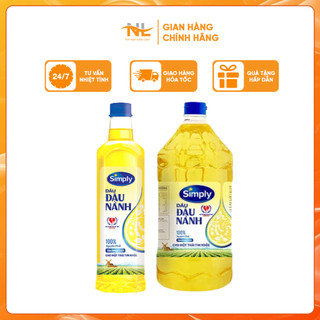 Dầu Ăn Simply - Dầu Đậu Nành Tạp Hóa Nam Linh Nguyên Chất Tự Nhiên Cho Một Trái Tim Khoẻ Mạnh Chai 1/2L