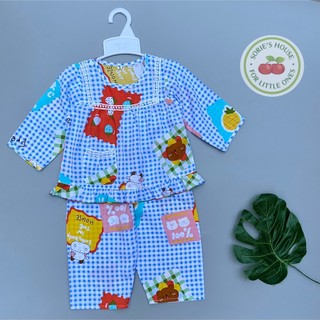 [Ảnh thật][7-32kg] Bộ tole/bộ lanh DÀI mặc nhà bé gái