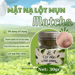  Combo 3 Lọ 30gr  Bột Lột Mụn Trà Xanh Lột Sạch Mụn Cám Mụn Đầu Đen Sạch Bã Nhờn 