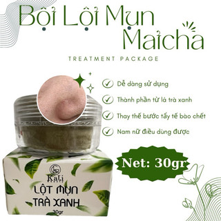 Bột lột mụn trà xanh(30gr/lọ) loại bỏ mụn đầu đen, mụn cám giúp sạch da