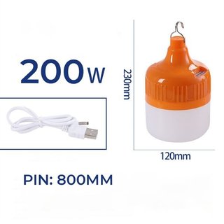Bóng Đèn Tích Điện 100W 200W Siêu Sáng