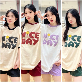  Set bộ đùi chất cotton su form rộng tay lỡ - Nice day in nổi