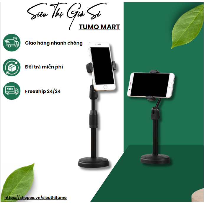 【Bán Sỉ】 Giá Đỡ Điện Thoại Để Bàn L08 Có Điều Chỉnh Chiều Cao (Sieuthitumo)