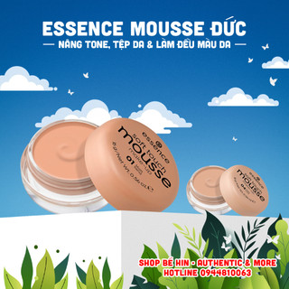 Phấn tươi Essence Soft touch mousse Đức màu số 1 và số 4, lên tông, tệp da và đều màu da, 16g