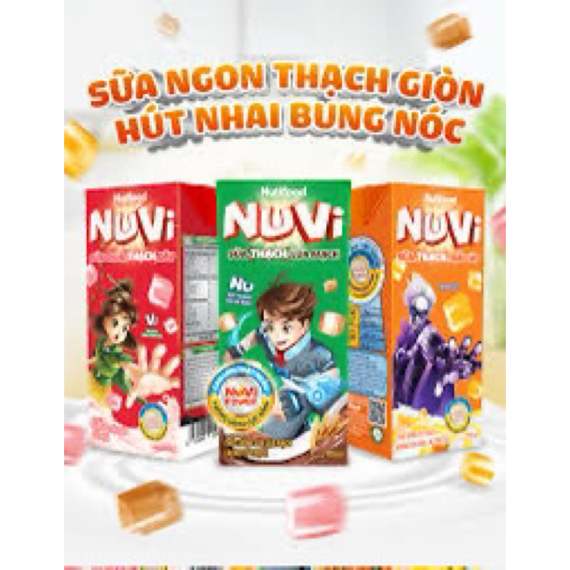 {Combo 3lốc}Sữa Nutifood Nuvi Thạch 170ml