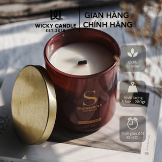Wicky candle - nến thơm signoria mistreriosa hương thơm nước hoa thanh lịch 8.8oz