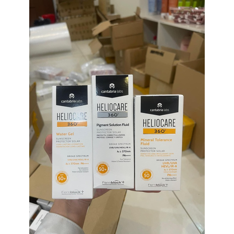 Kem chống nắng heliocare mineral - water gel - pigment