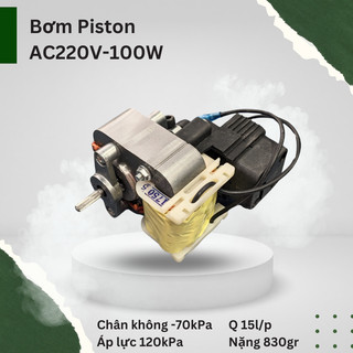 Bơm Piston 100w hút chân không bơm rượu, xăng, dầu, hóa chất