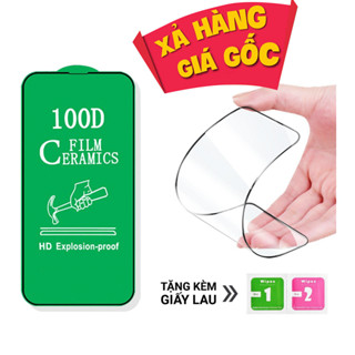 BÁN SỈ - Kính Cường Lực iphone 100D  dẻo chống vỡ miếng dán màn 6 7 8 7plus x xsmax 11 12 13 14 15 pro max promax s plus