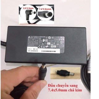 SẠC ZIN Laptop MSI 19.5V – 9.23A 180W MỚI full box chui 5.5*2.5mm/ đầu chuyển sang 7.4x5.0mm chân kim - Bảo hành 3 Tháng