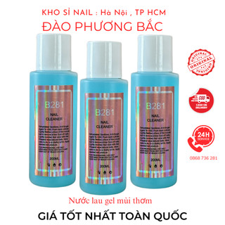 Nước lau gel B281 200ml Có Mùi Thơm , Cồn Lau Gel Chuyên Dụng