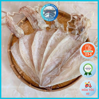 Khô Mực Câu Mình Dày, Thịt Ngọt VIP [Loại 1] Size 18/20 con - Mực Khô Bầu Cà Mau Cá Khô Tám Hoàng