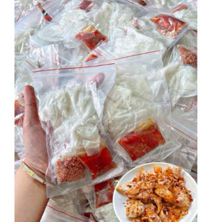 Bánh tráng dẻo muối con tôm sate