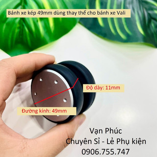 ( Sỉ ) Hàng có sẵn, Bánh xe kép 4P9 chuyên dùng Sửa chữa/ Thay thế cho bánh xe Vali,...