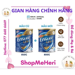 Sữa bột ensure gold vani 800gr/400gr